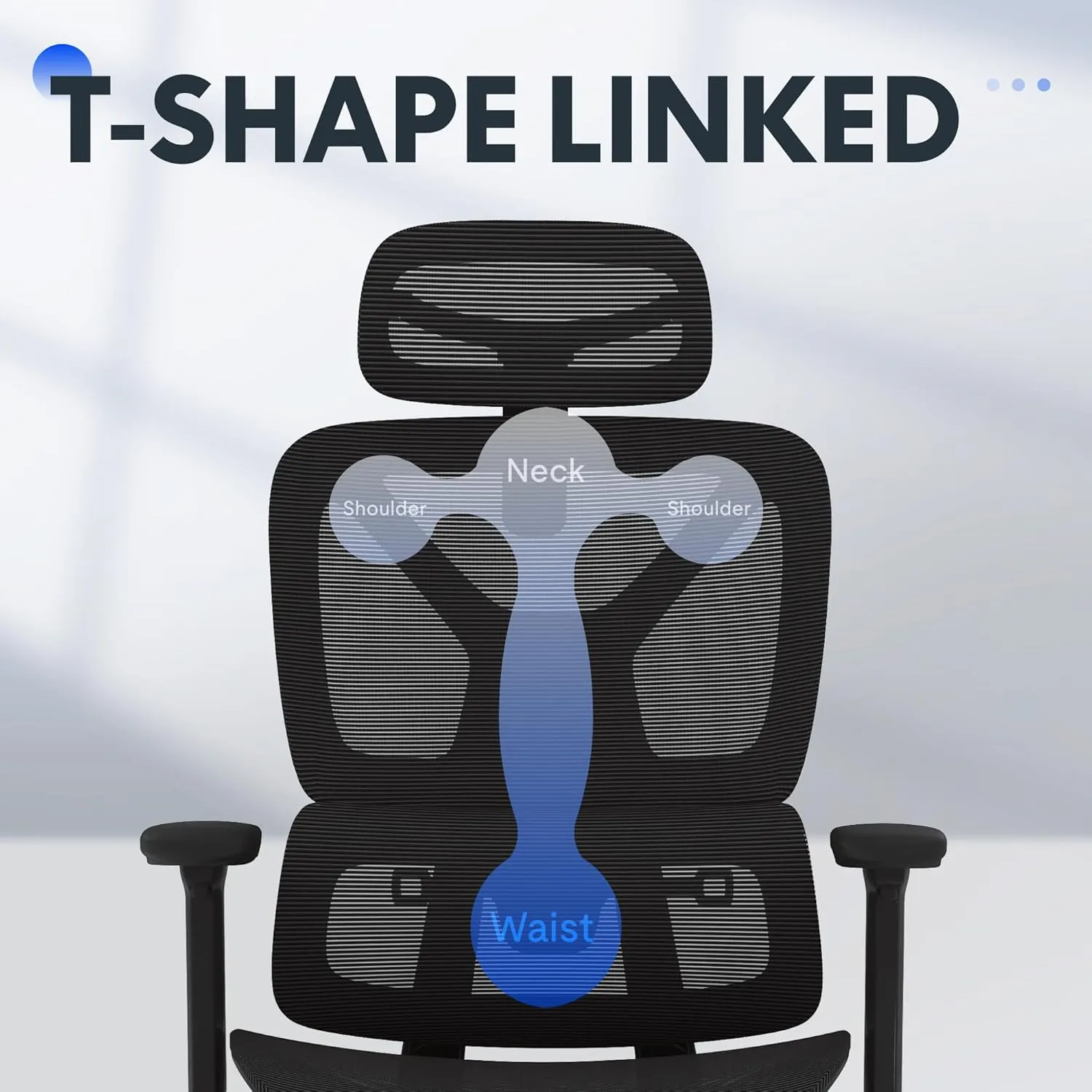 FLEXISPOT ErgoX Premium Ergonomic Office Chair with Footrest- Adjustable 3D Armrests, Dynamic Lumbar Support, Recline & Tilt Function, Mesh Seat, for Home & Office Use,Black