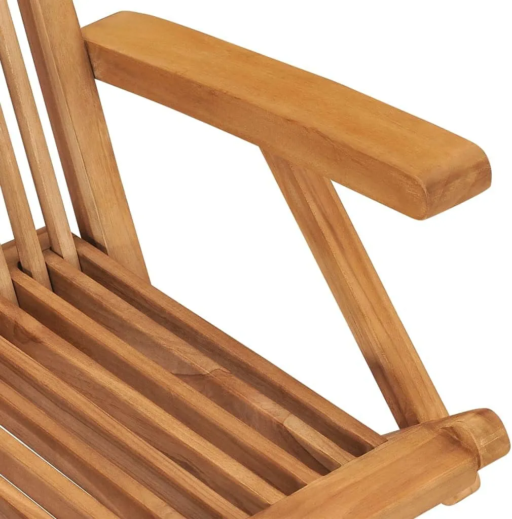 Folding Patio Chairs 2 Pack Solid Teak Wood Outdoor Furniture for Pool Beach Camping Lounge Foldable Garden Chairs with Smooth Finish