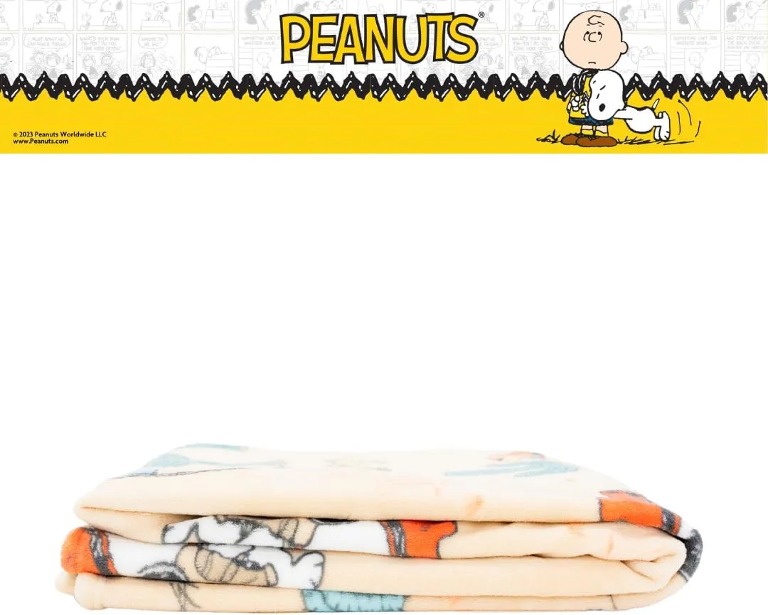 Franco Collectibles Peanuts Boy Scout Bedding Super Soft Cozy Plush Throw, 50 in x 70 in, (Officially Licensed Product)
