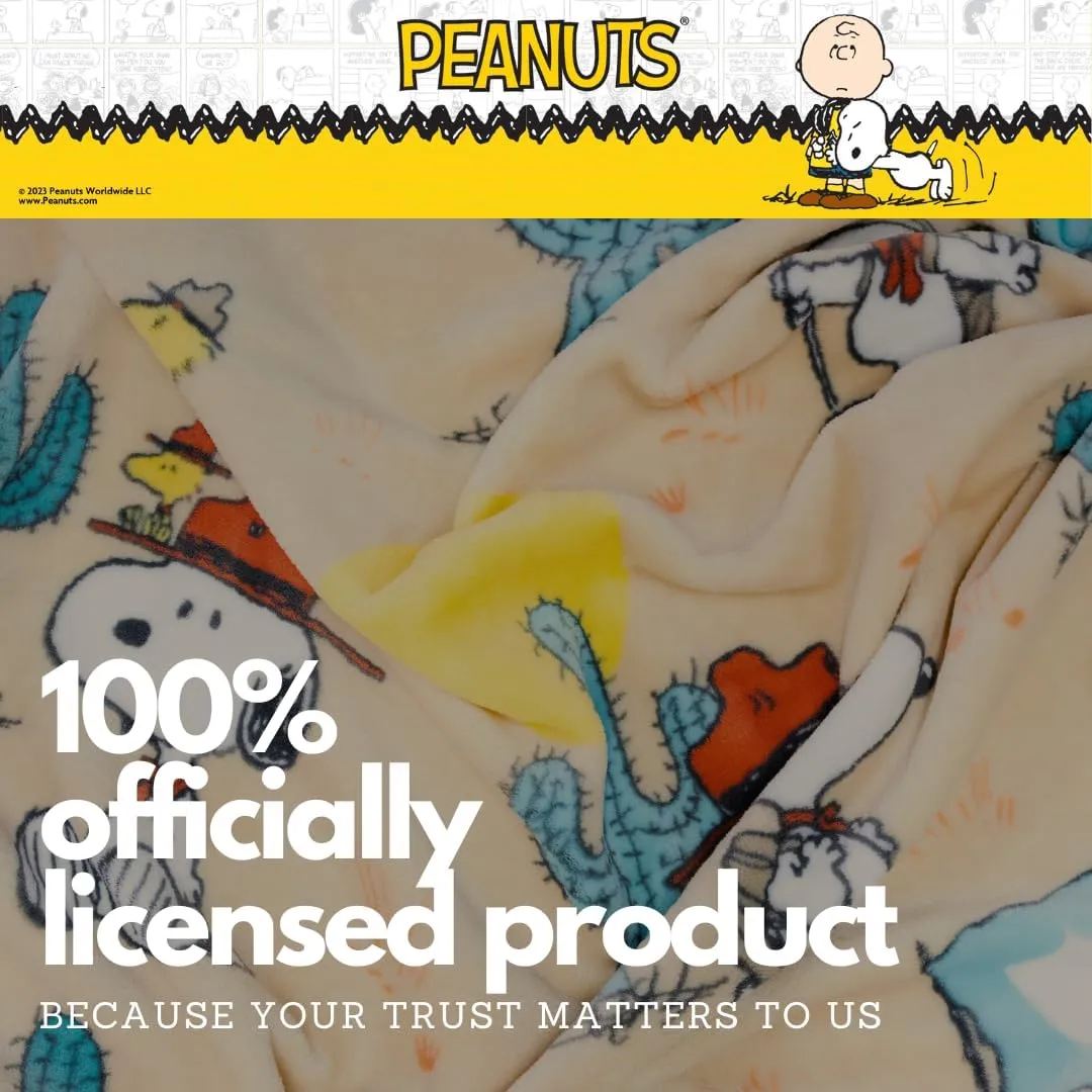 Franco Collectibles Peanuts Boy Scout Bedding Super Soft Cozy Plush Throw, 50 in x 70 in, (Officially Licensed Product)