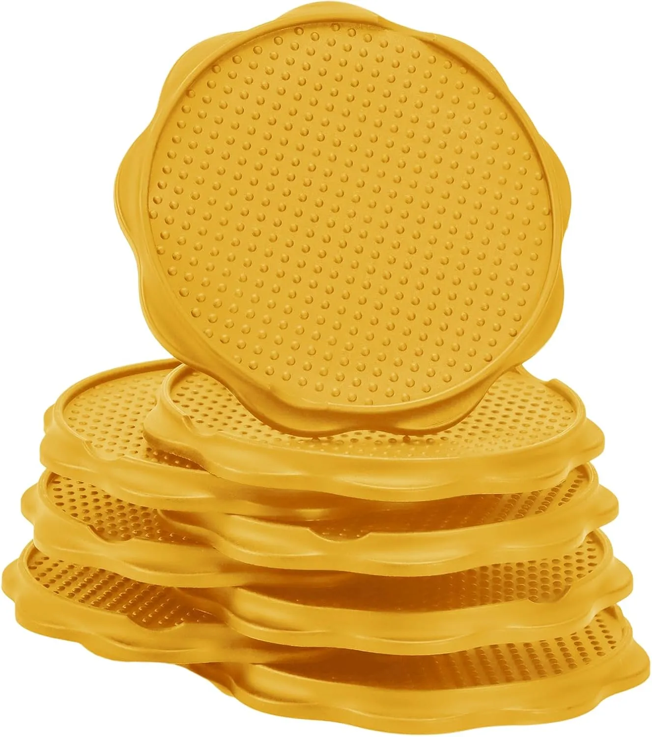 Furniture Pads for Camping Chairs Anti-Sinking Outdoor Furniture Cups Chair Leg Protectors for Sand, Lawn or Soft Ground (8, Yellow, 5.35 in)