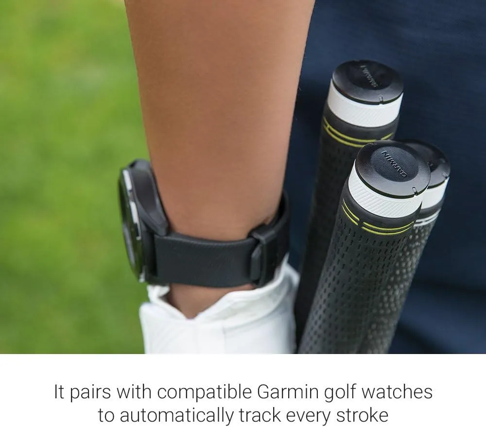Garmin Approach S70 Golf Smartwatch | AMOLED Display | Shot Execution/Putt Alignment | Golfing System with Approach CT10 Full Kit, Club Tracking System (14 Sensors) and Signature Stand Power Bundle