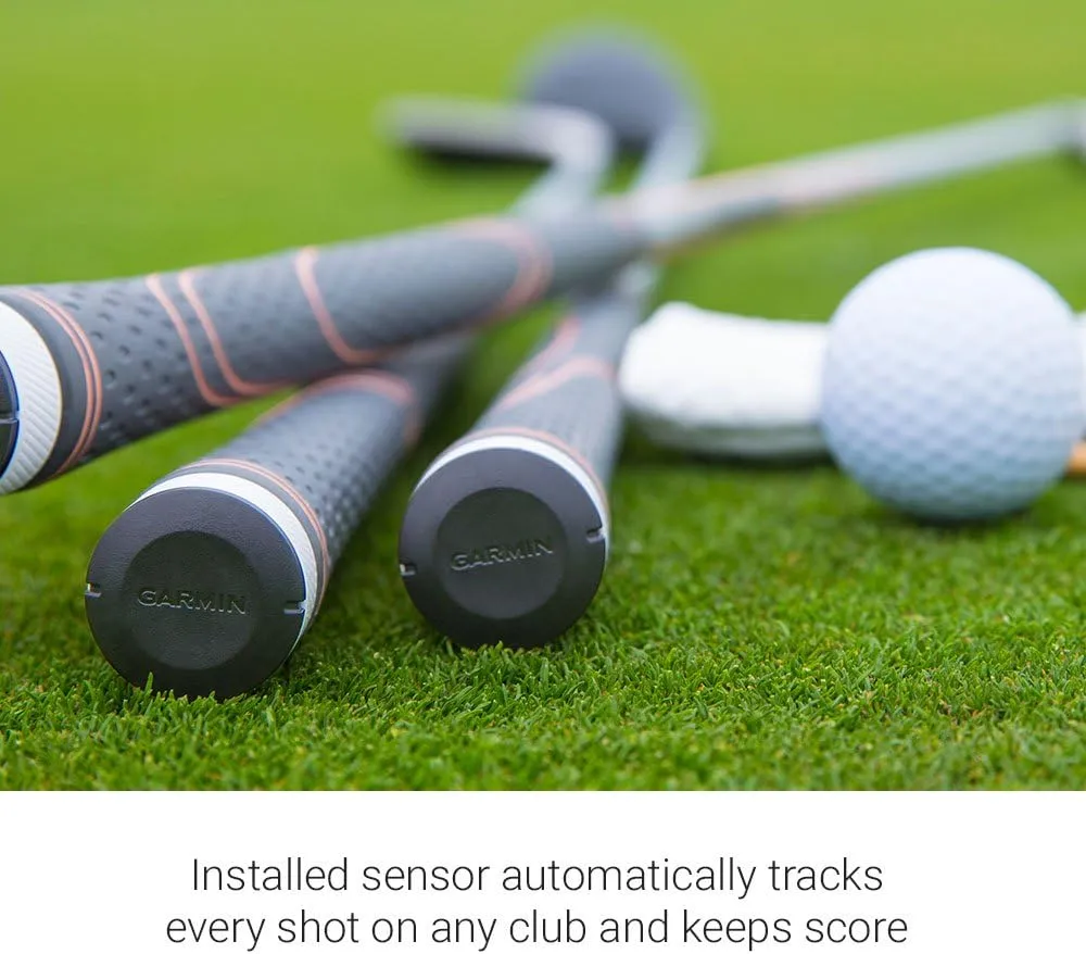Garmin Approach S70 Golf Smartwatch | AMOLED Display | Shot Execution/Putt Alignment | Golfing System with Approach CT10 Full Kit, Club Tracking System (14 Sensors) and Signature Stand Power Bundle