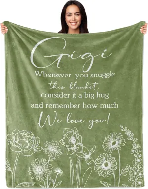 Gigi Gifts, Gigi Gifts for Grandma, Gigi Gifts from Grandchildren Grandkid, Best Gigi Ever Gift, Gifts Ideas for Grandma Gigi Nana Mimi Granny, Best Grandma Gifts Ideas 60"X50" Blanket