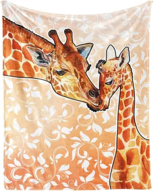 Giraffe Blanket for Boys Girls, Cute Giraffe Themed Design Printed Throw Blankets for Kids Lap, Chair Sofa, Warm Soft Cozy Blanket, 40"x 50"