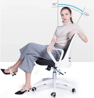 GQWUDILE Chair Swivel Chair Office Er Chair Rotating Handrail Small Space Dedicated Breathable Mesh Swivel Chair Bearing Weight