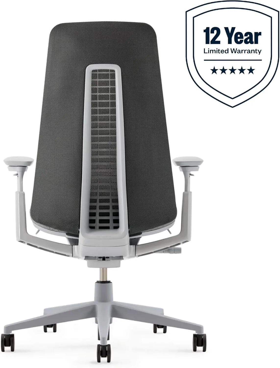 Haworth Fern Office Chair – Ergonomic and Stylish Desk Chair with Breathable Mesh Finish - with Lumbar Support (River Rock)