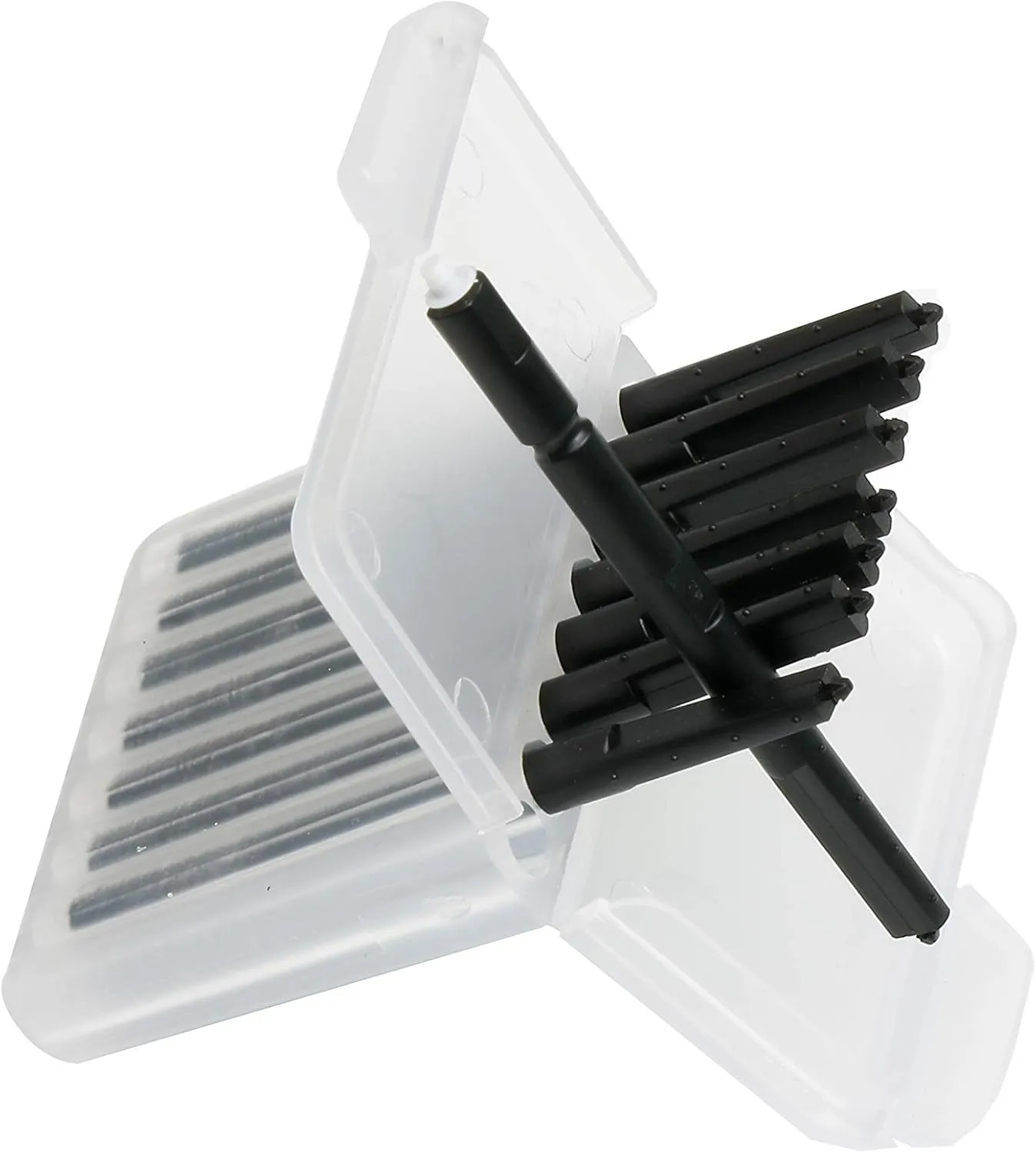 Hearing aid Wax Guard Filter Ear Wax Cleaning Tool for phonak, widex and Resound Wax Traps Hear Clear Cleaning kit Accessory (80 Filters) (Black 10 Pack)