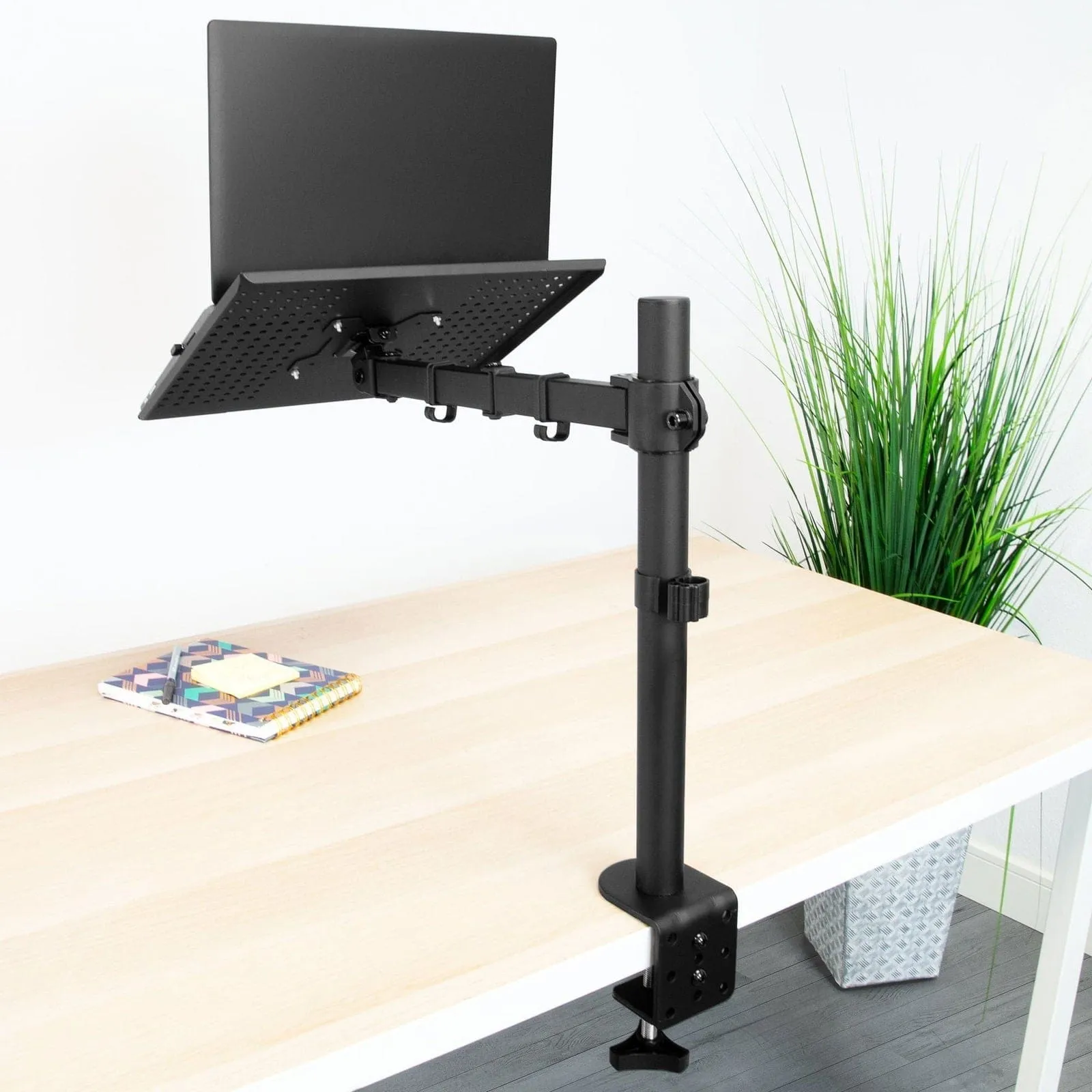 Height-Adjustable Laptop Desk Mount