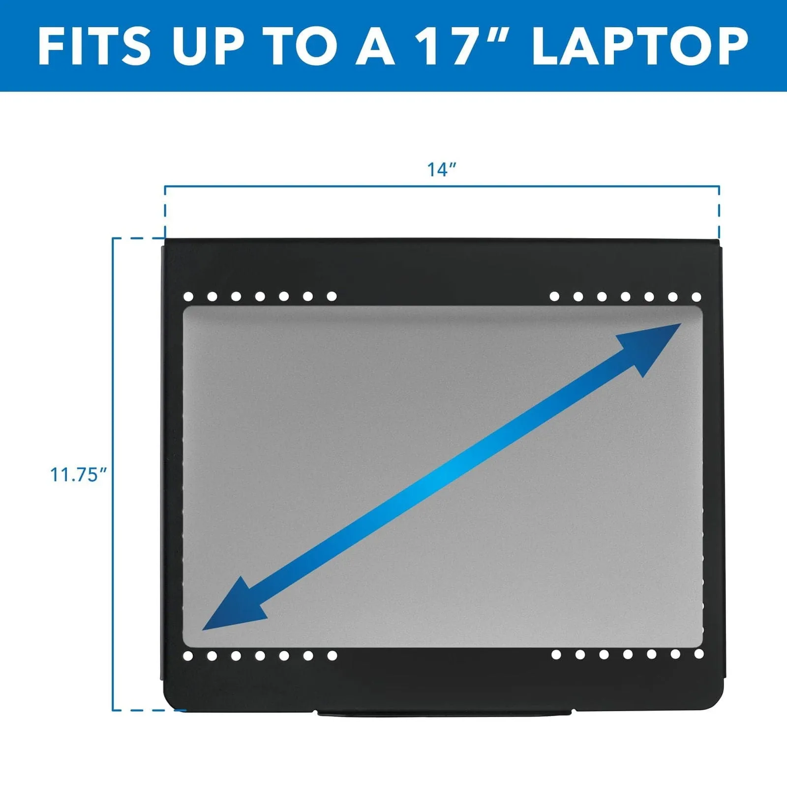 Height-Adjustable Laptop Desk Mount