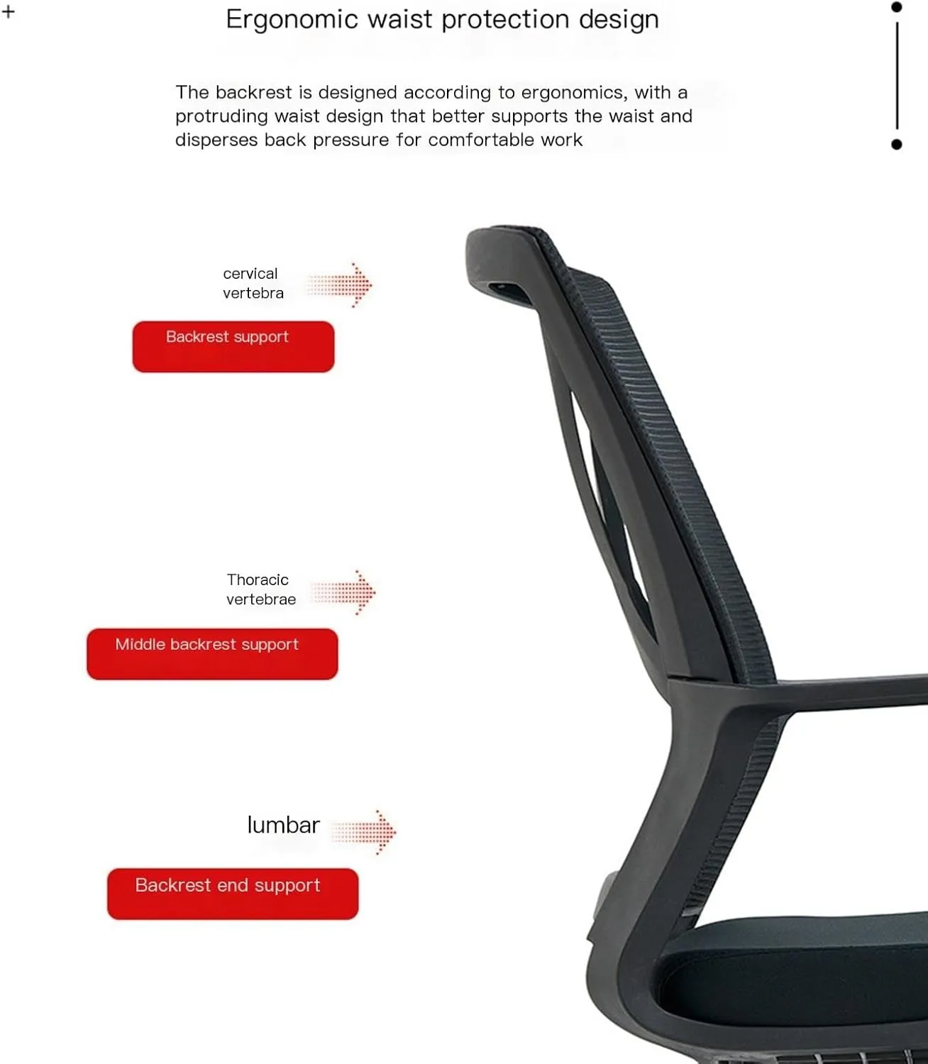 Home Office Desk Chairs, Swivel Chair Liftable and Rotating Comfortable Breathable Mesh Backrest Office Computer Chair (Color : White Frame Gray)