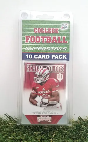 Indiana Hoosiers- (10) Card Pack College Football Different Hoosier Superstars Starter Kit! Comes in Souvenir Case! Great Mix of Modern & Vintage Players for the Super Hoosiers Fan! By 3bros