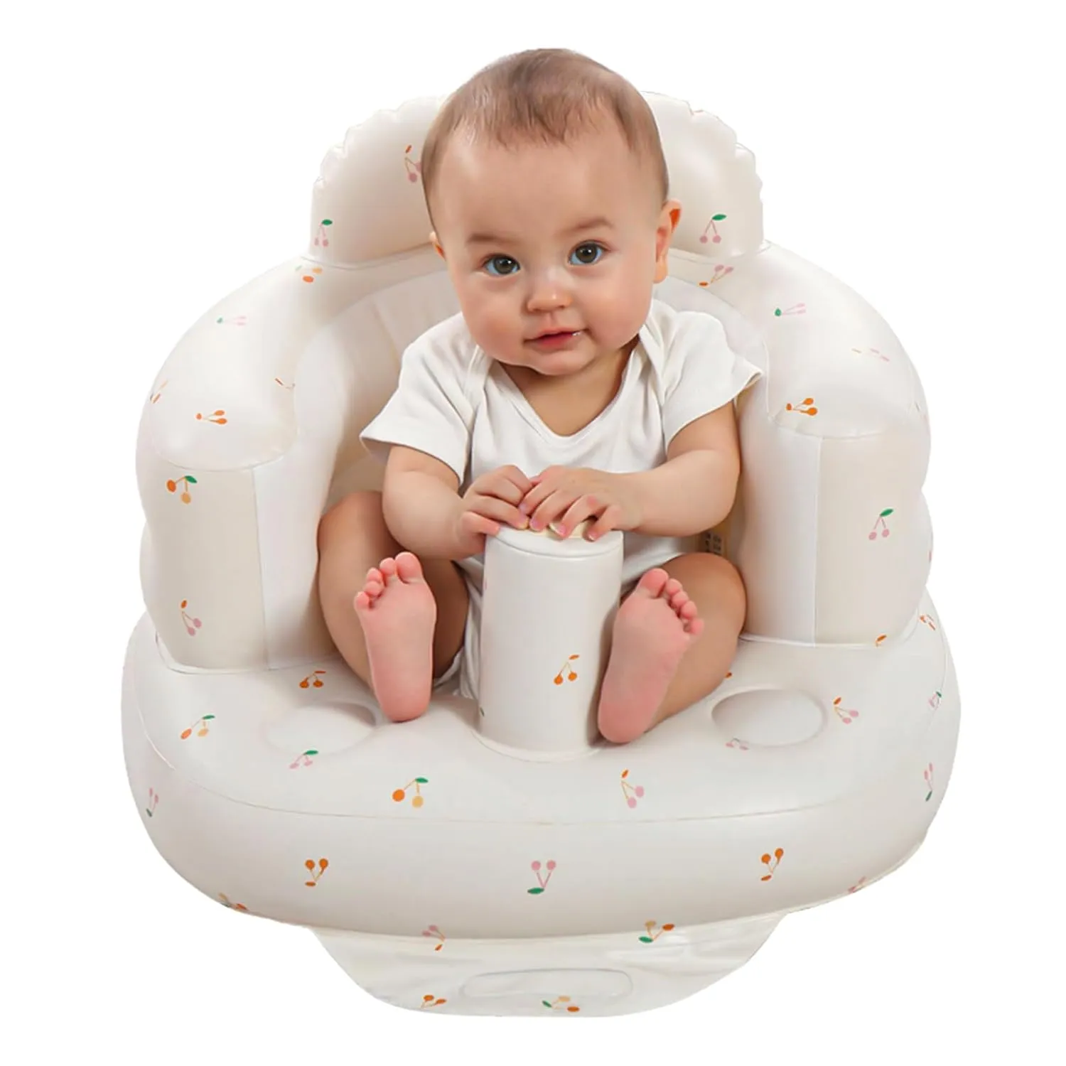 Inflatable Baby Seat for Babies 4-36 Months Inflatable Baby Chair Infant Back Support Sofa Newborn to Toddler Portable Baby Floor Seats for Sitting Up Baby Floor Seater