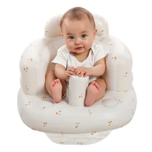 Inflatable Baby Seat for Babies 4-36 Months Inflatable Baby Chair Infant Back Support Sofa Newborn to Toddler Portable Baby Floor Seats for Sitting Up Baby Floor Seater