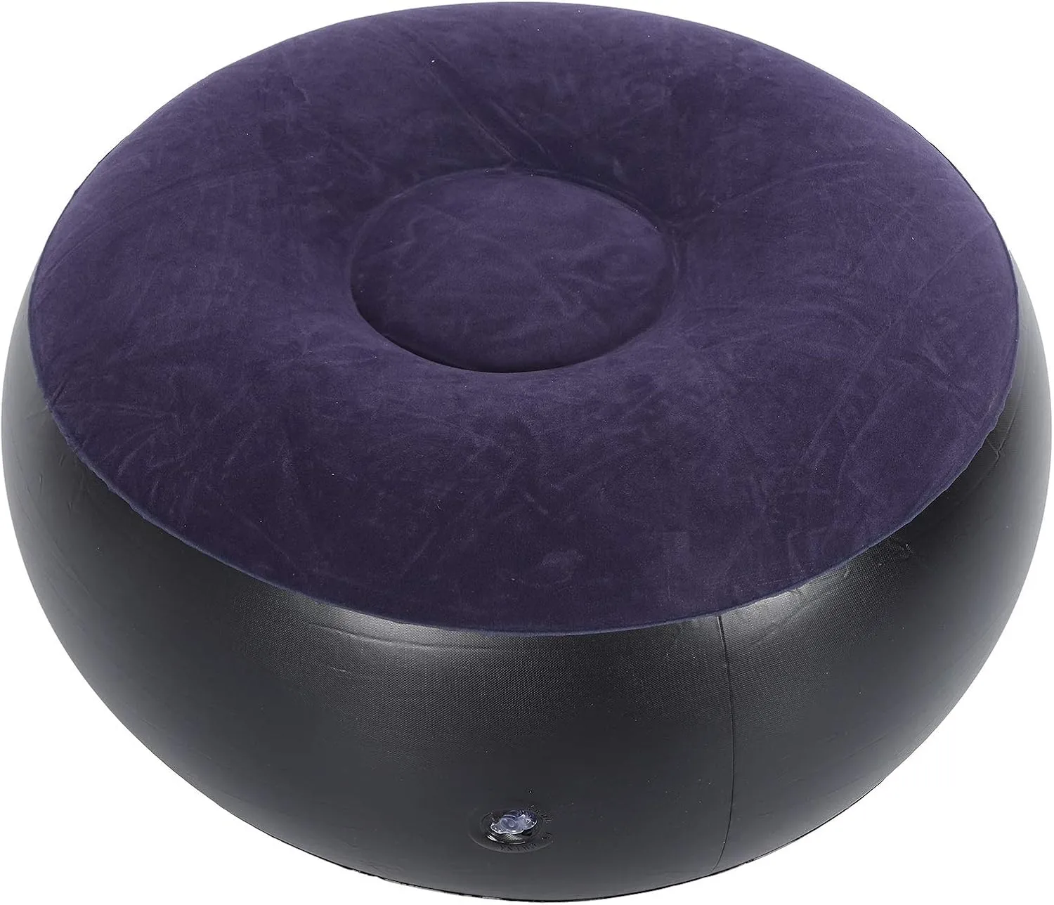 Inflatable Ottoman,Blow Up,Portable Outdoor Camping Chair Inflatable Flocking Stool Footrest For Home Office Travel
