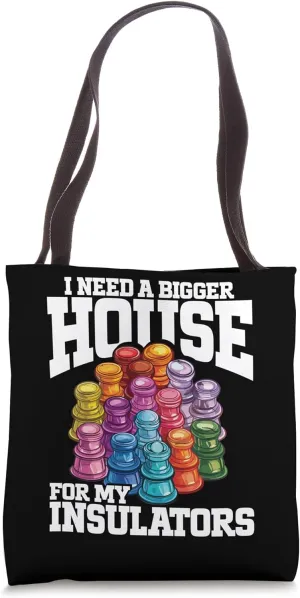 Insulator Collecting Antique Telegraph Insulator Tote Bag