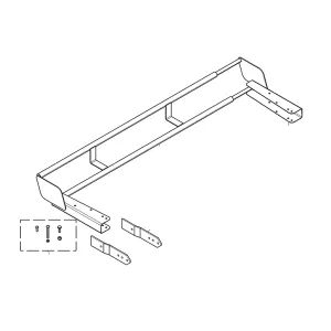 Invacare 4" Bed Extender for Carroll CS Series Hospital Beds, IHCSBEK