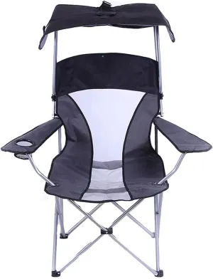 IRYZE Outdoor Chair Folding Camping Chair Portable Wild Fishing Chair Mesh Folding Mesh Canopy Shade Chair Sunshade Seat with Armrest for Sunbathing On The Beach Camping Chair Foldable Chair
