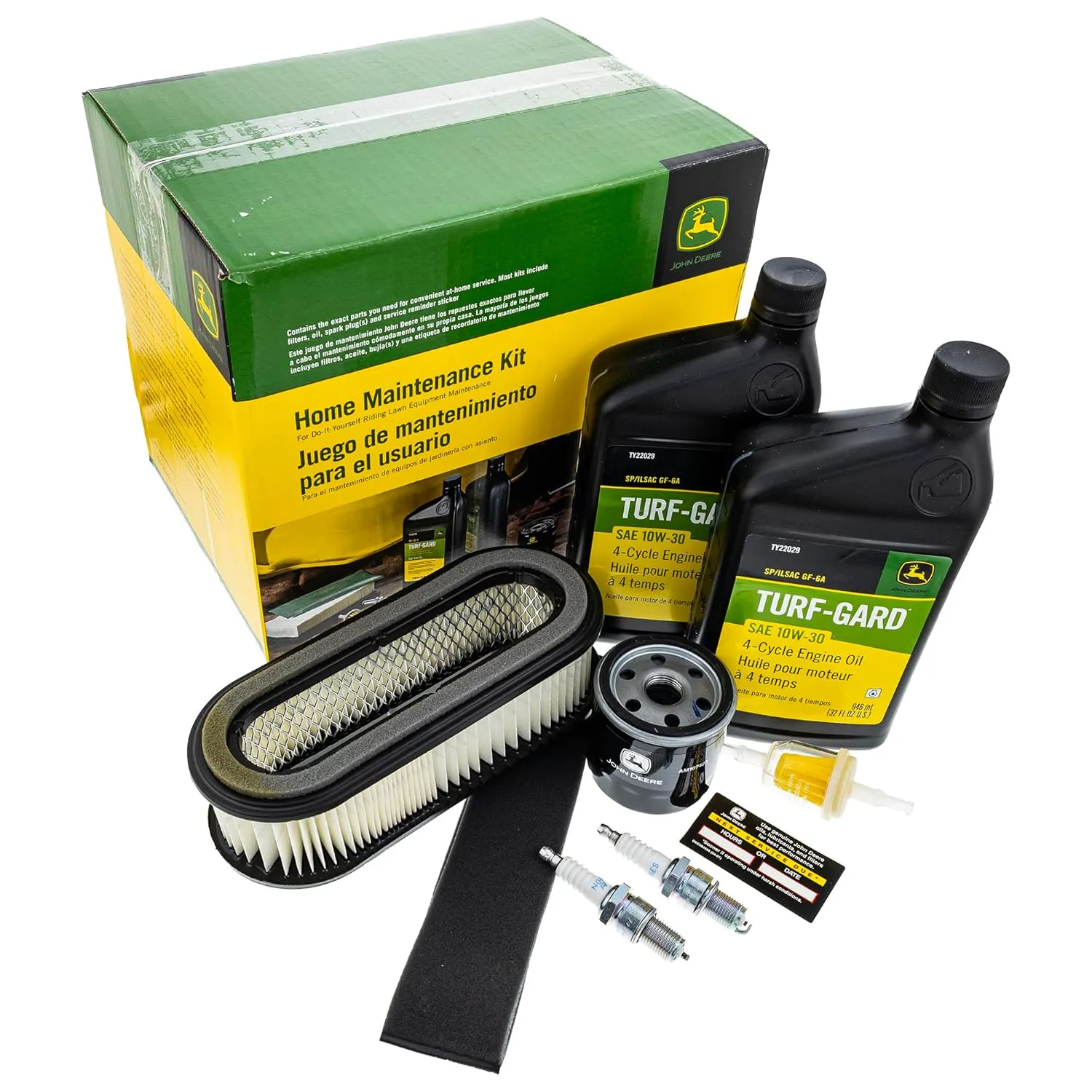 John Deere Maintenance Kit for 345 (Starting w/SN 096210) and a Kawasaki Engine and GX345 Mowers LG238