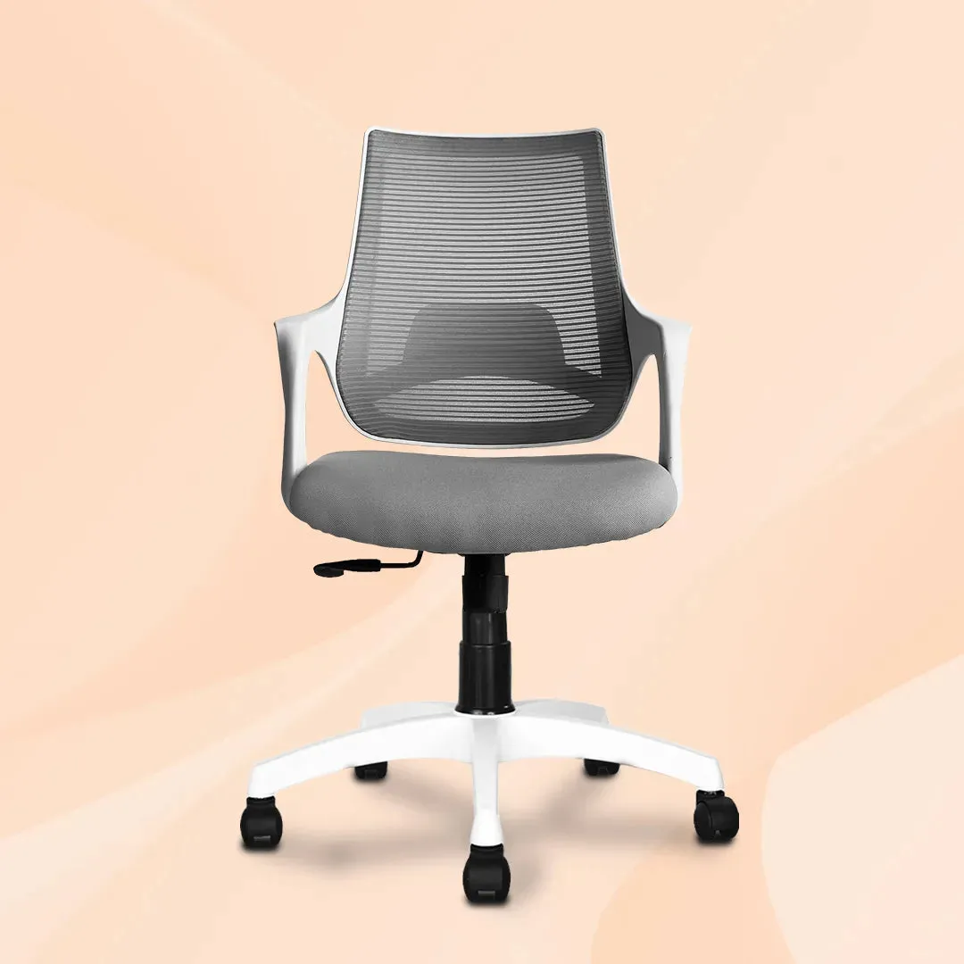 Kepler Brooks Polaris Mid Back Office Chair (White)