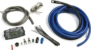 Kicker 46PK4 PK4 4-AWG Amplifier Power Kit - Power, Ground, Remote Wire and Fuse Block.