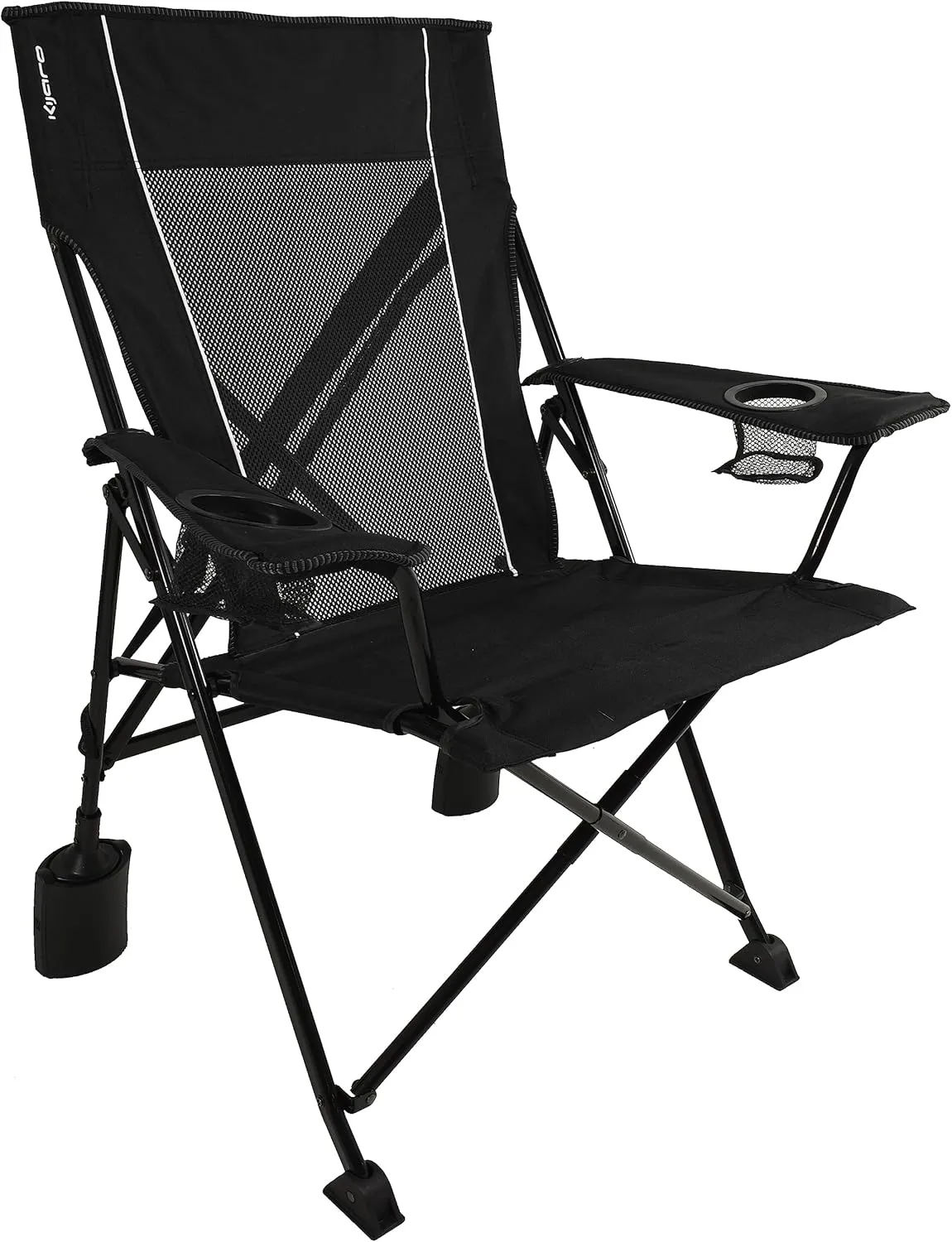 Kijaro Rok-it Sport Rocking Camping Chair, Vik Black