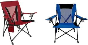 Kijaro XXL Dual Lock 400lb Camp Chair Bundle - Red Rock Canyon & Maldives Blue