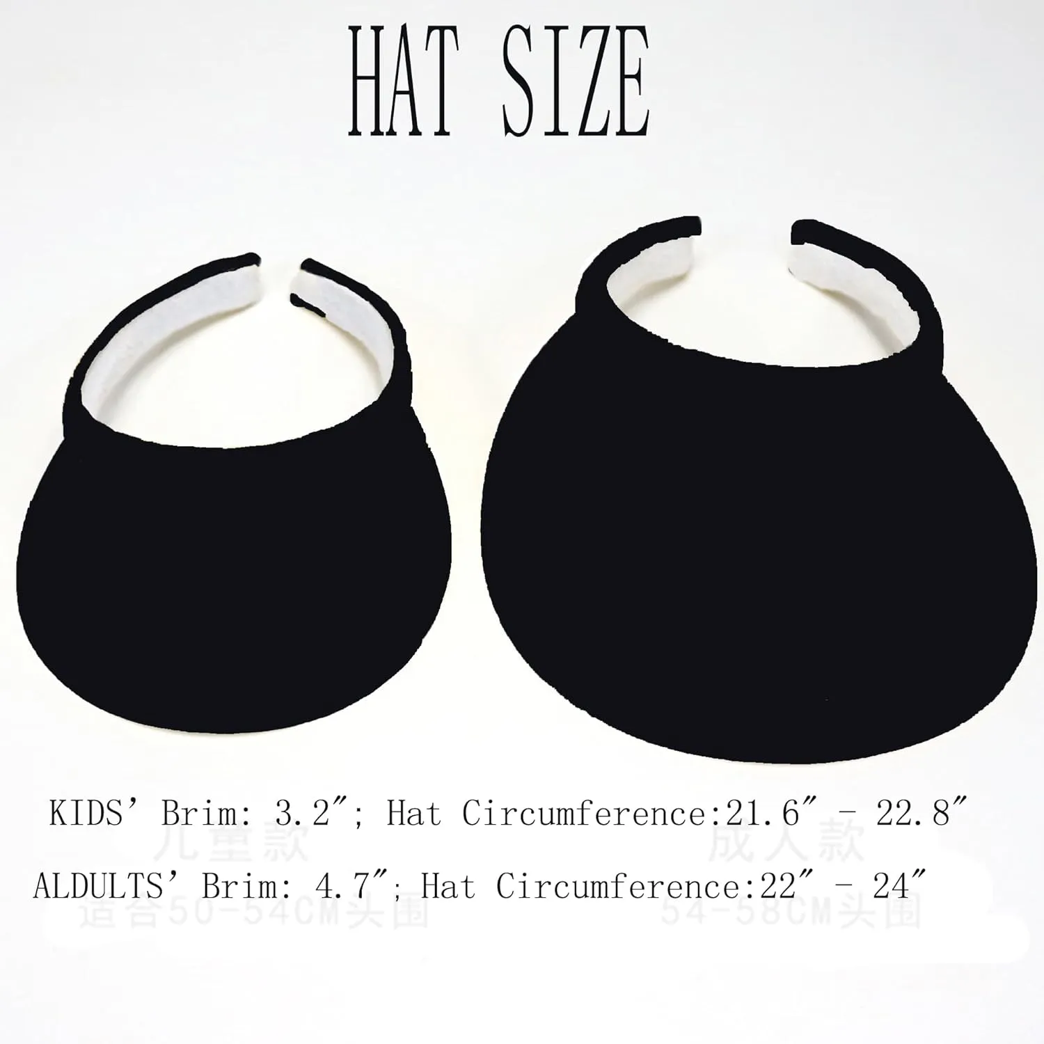 KORADI Women's Sun Visor Hats 4 Pack Wide Brim Golf Visor with Clip Hat Summer UV Protection Beach Cap for Kids UPF 50