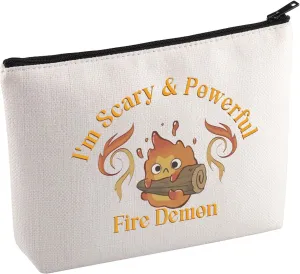 KUIYAI Anime Movie Merchandise Cosmetic Bag Fire Demon Gift Anime Flame Lovers Gift I'm Scary & Powerful Fire Demon Gift For Fans (FireDemon Mup)