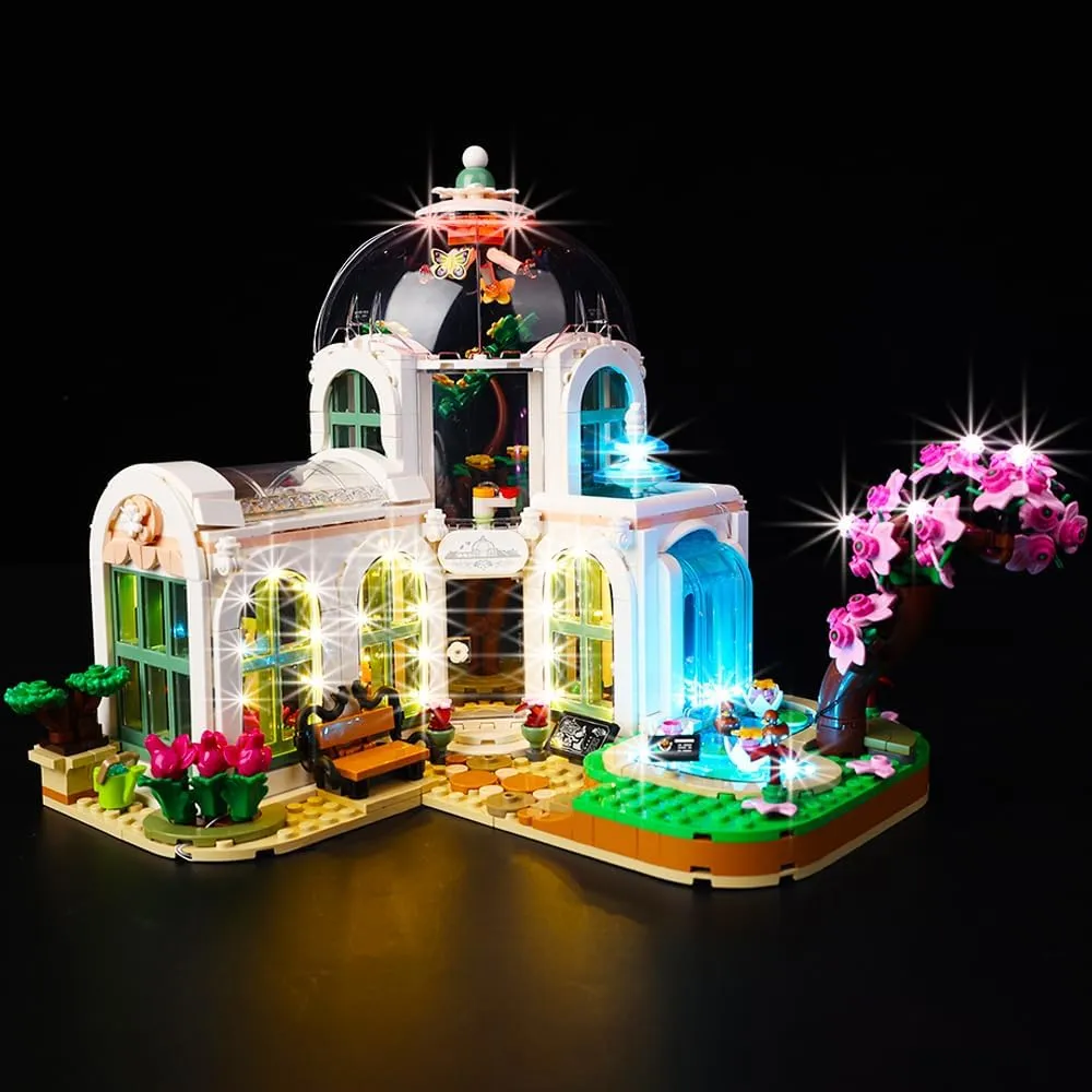Kyglaring LED Lighting Kit for Leg0 Friends Botanical Garden 41757 Building Set (No Model) - Lights Set Compatible with Leg0 41757 Set - Without Building Set(Classic Version)