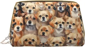 Labrador Retriever Dogs Toiletry Pouch, Travel-Friendly Makeup Organizer For Makeup Brushes, Lipsticks