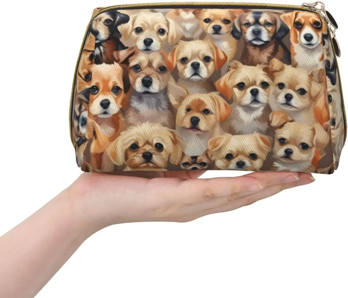 Labrador Retriever Dogs Toiletry Pouch, Travel-Friendly Makeup Organizer For Makeup Brushes, Lipsticks