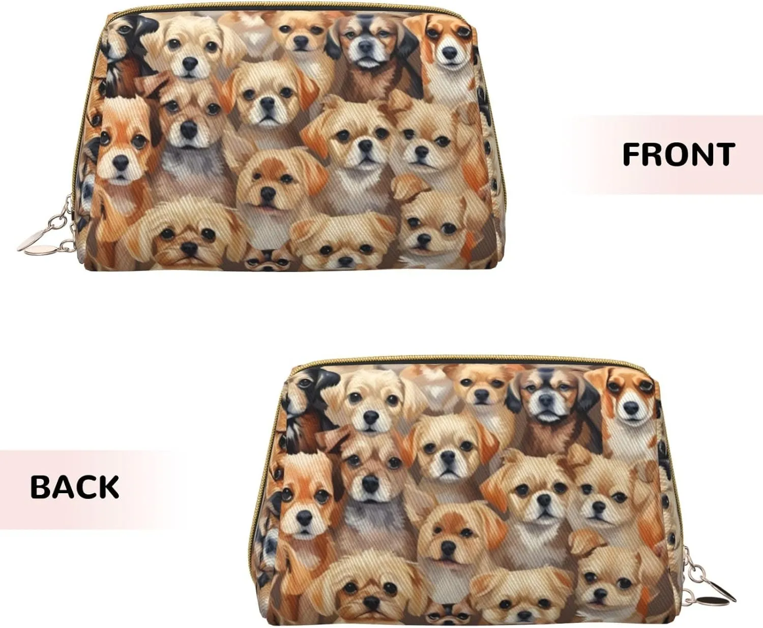 Labrador Retriever Dogs Toiletry Pouch, Travel-Friendly Makeup Organizer For Makeup Brushes, Lipsticks