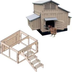Large Chicken Coop & Stand with Stairs