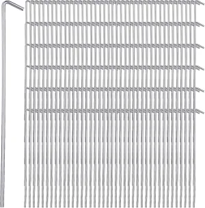 LEIFIDE 150 Pack Tent Stakes 9'' Heavy Duty Metal Stakes for Inflatable Ground Stakes Galvanized Garden Edging Fence Lawn Hooks Yard Camping Stake Outdoor Christmas Decorations
