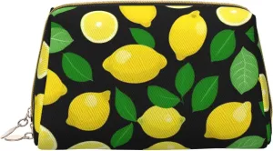 Lemon Fruit Toiletry Pouch, Travel-Friendly Makeup Organizer For Makeup Brushes, Lipsticks