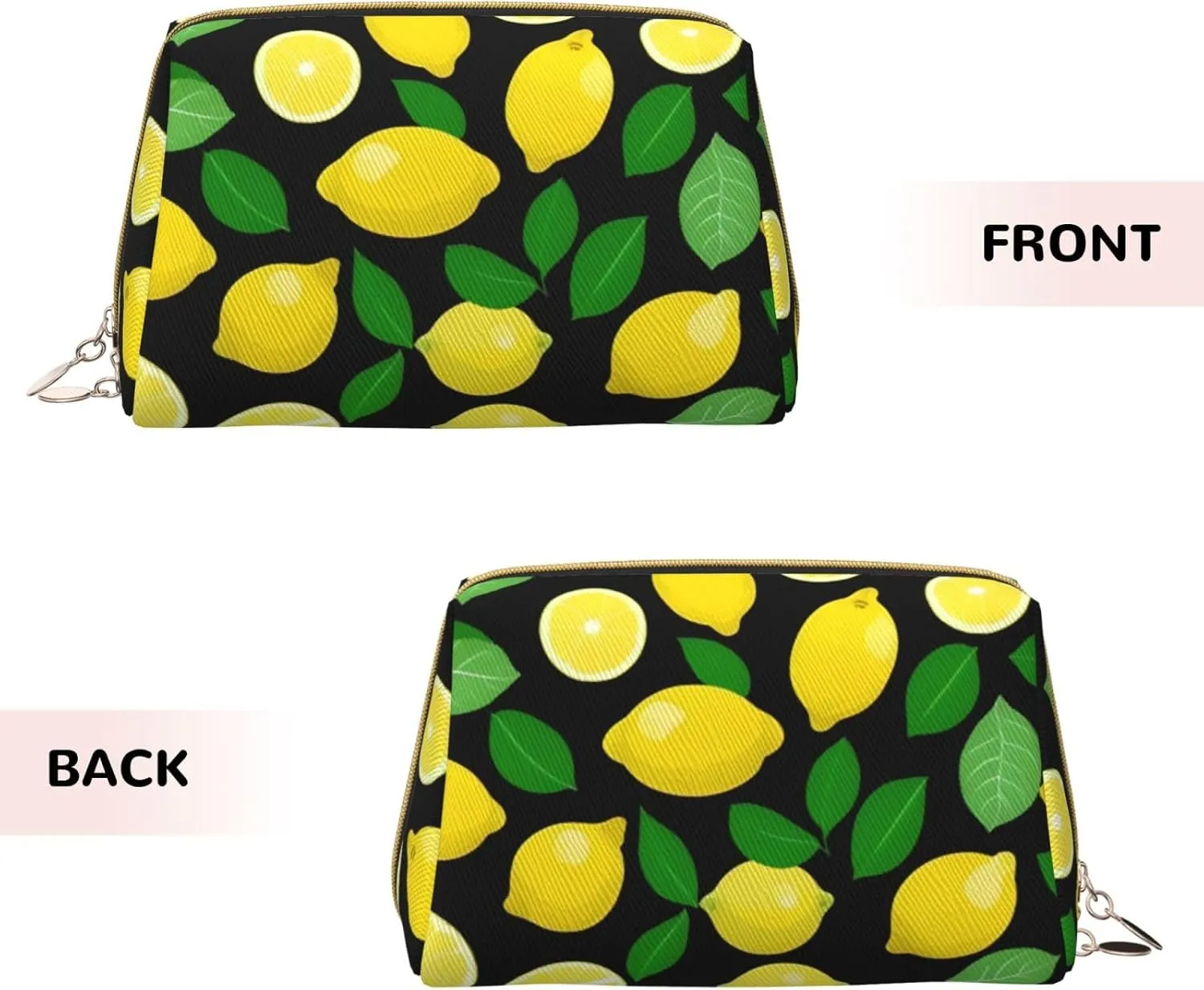 Lemon Fruit Toiletry Pouch, Travel-Friendly Makeup Organizer For Makeup Brushes, Lipsticks