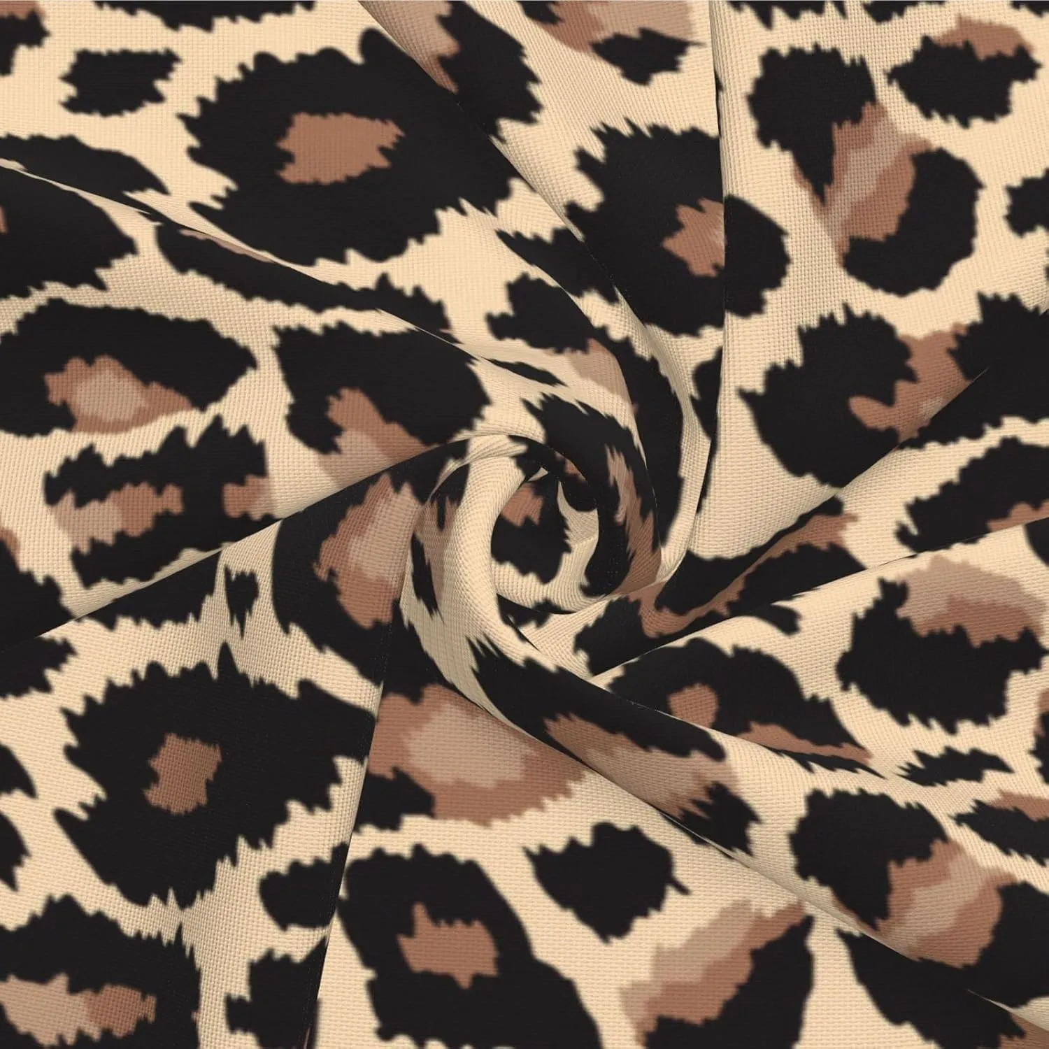 Leopard Throw Pillow Covers 18x18 Set of 2 Animal Skin Decorative Pillow Covers Cute Brown Outdoors Pillowcase Cushion Case Farmhouse Home Decor for Sofa Couch Bed Bedroom