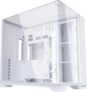 Lian Li O11 Vision Compact ATX Mid-Tower Gaming PC Case - Aluminium & Tempered Glass White PC Case