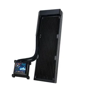 LIANLI LL-HS-LCD-360-N-BK Simple Water Cooling Kit, Fanless Model, HydroShift LCD 360 No Fan Black Side Mount Design, 2.88" Screen, IPS LCD, Japanese Authorized Dealer