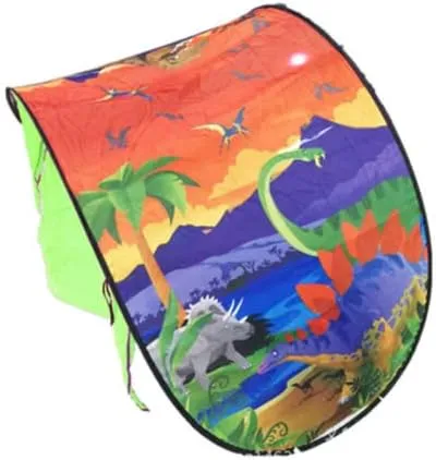 Magic Playhouse Tents Fantasy Fun for Kids,Foldable Play Tents, Pop up Indoor Bed Tents,Magic Playhouse Princess Secret Castle,Birthday for Girls (Dinosaur Island)