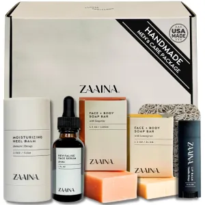 Men's Self Care Package, Father's Day Gifts for Men, Relaxation Spa Gift Set for Him - Luxury Natural Handmade Men Skin Care Kit, Unique Self Care Gift for Men by ZAAINA