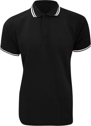 Mens Tipped Piqué Short Sleeve Polo Shirt