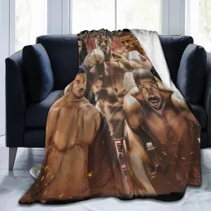 Michael B. Jordan Blanket Flannel Fleece Printed Throw Blankets Ultra Soft Micro Warm Blanket for All Season Bedding Chair Sofa Couch Bed 50"x40"