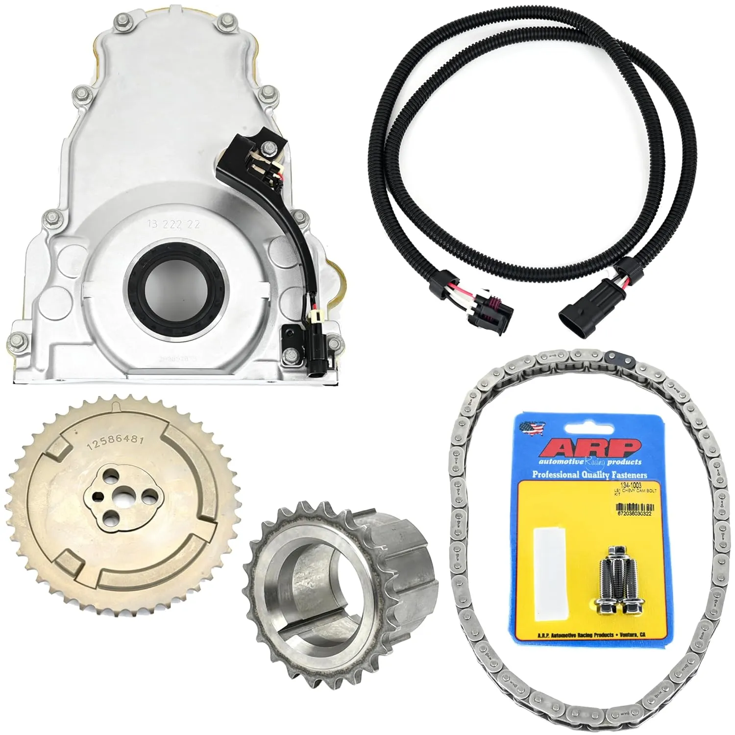 Michigan Motorsports LS1 LQ4 LQ9 to LS2 Front Timing Cover Cam Sensor Conversion Kit 3-Bolt 58X Crank 4.8 5.3 5.7 6.0 LS1 LS2 LS3 LS6 L99 LS4 LS9 LSA LQ4