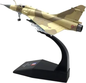 Mini Aircraft Model 1:100 for French Dassault Mirage 2000 Fighter Yellow Painting Alloy Aircraft Model Collection Airplane Kit