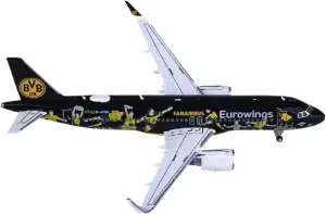 Mini Aircraft Model 1:400 for Eurowings A320 D-AEWM DieCast Alloy Aircraft Model Collection Souvenir Airplane Kit