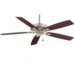 MINKA-AIRE F551-PN Watt 60 Inch Energy Star Rated Ceiling Fan with DC Motor and 4 Speed Pull Chain in Polished Nickel Finish