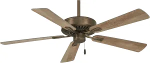 Minka-Aire F556-HBZ Contractor Plus 52 Inch Pull Chain Ceiling Fan in Heirloom Bronze Finish