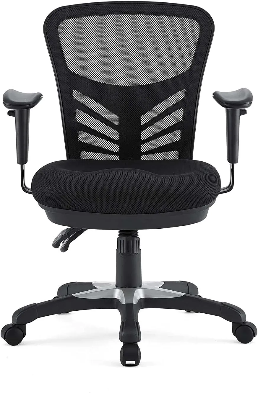 Modway EEI-757-BLK Articulate Ergonomic Mesh Office Chair in Black
